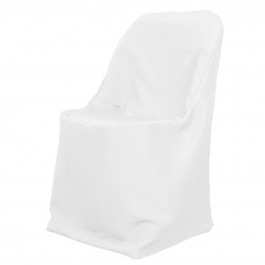 Folding White Metal Chair Cover 