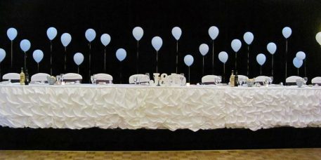 Gathered Lamour Satin Table skirts - Image 5