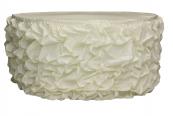 Gathered Lamour Satin Table skirts